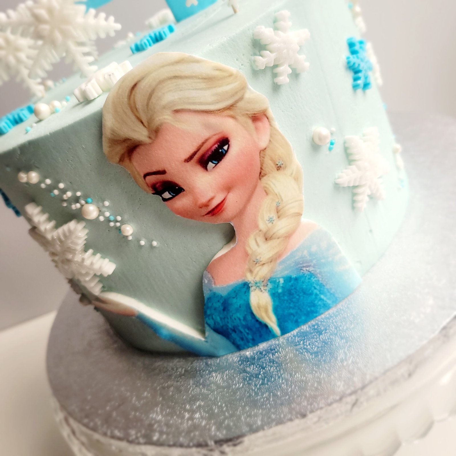 Frozen Themed Custom Design Celebration Cake